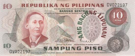 Philippinen 10 Piso 1970 p154